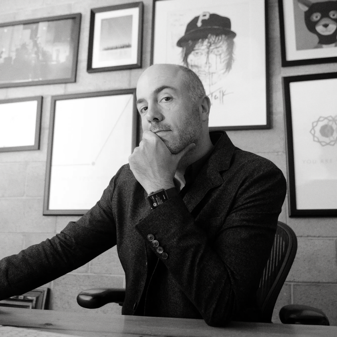 Michael Jones at desk