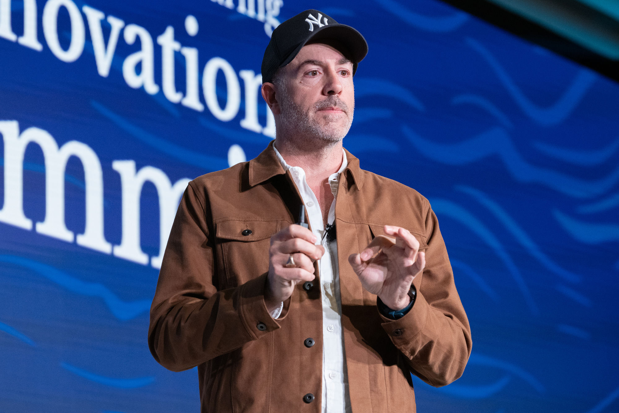 Michael Jones speaking at Innovation Summit